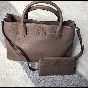 Tory Burch McGraw Satchel & Wallet